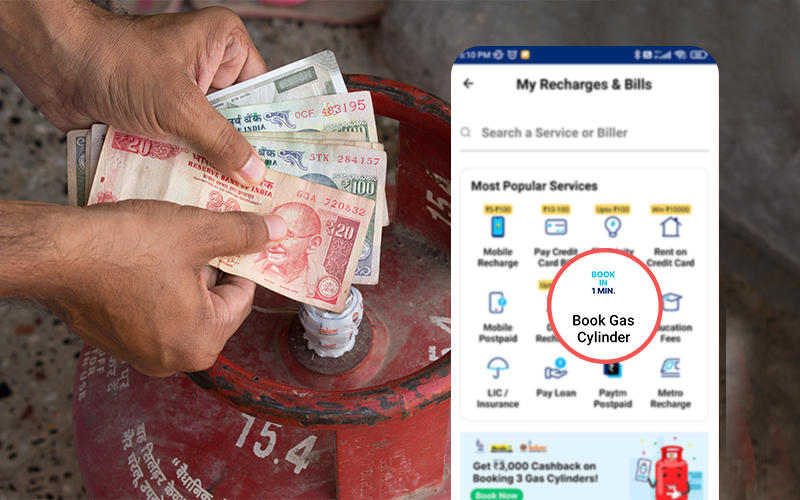 Book Indane Gas Cylinder Online Through Mobile App & Web