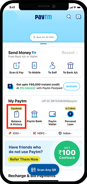 2_Phone_How-to-check-Transaction-History-Passbook-Bank-Statement-on-Paytm