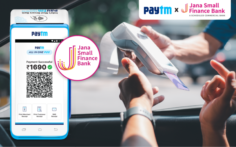 Paytm partners with Jana Small Finance Bank for deployment of Card Devices, aims to further drive digitisation among merchants
