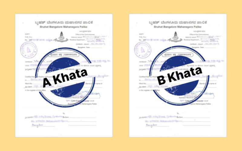 Key Differences Between A Khata and B Khata Property Tax