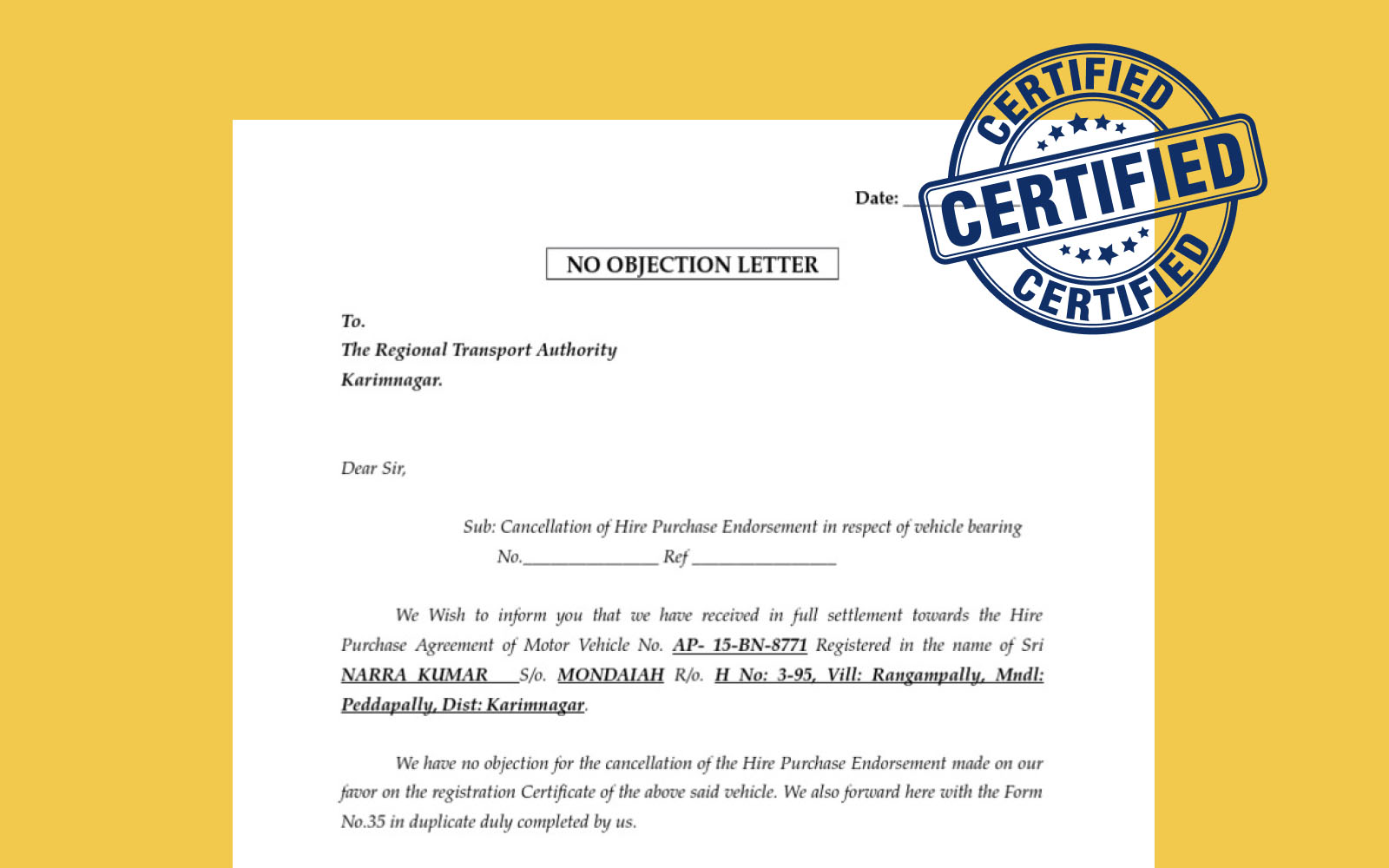 Noc No Objection Certificate How To – NBKomputer