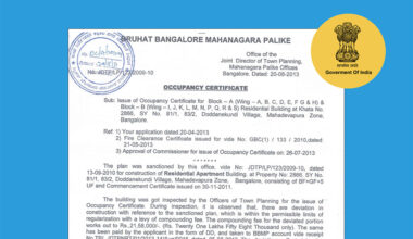 Occupancy Certificate