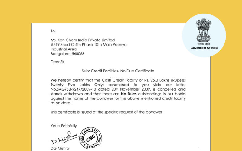 How to Get a No-Dues Certificate from a Bank?