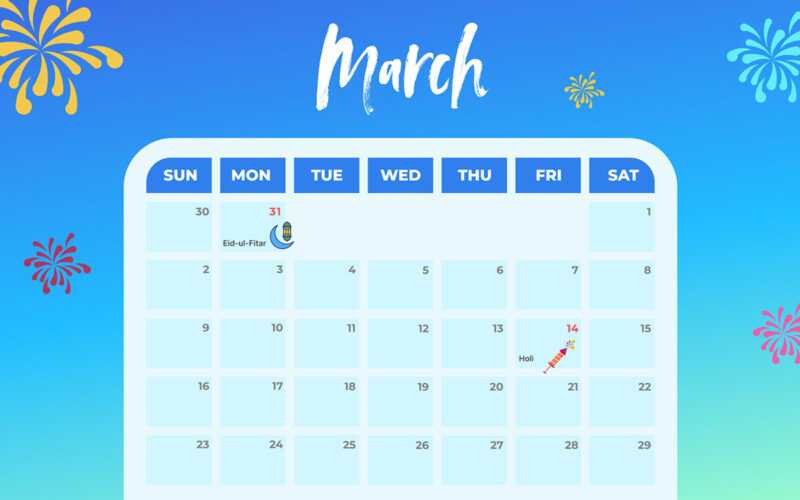 Holiday in March