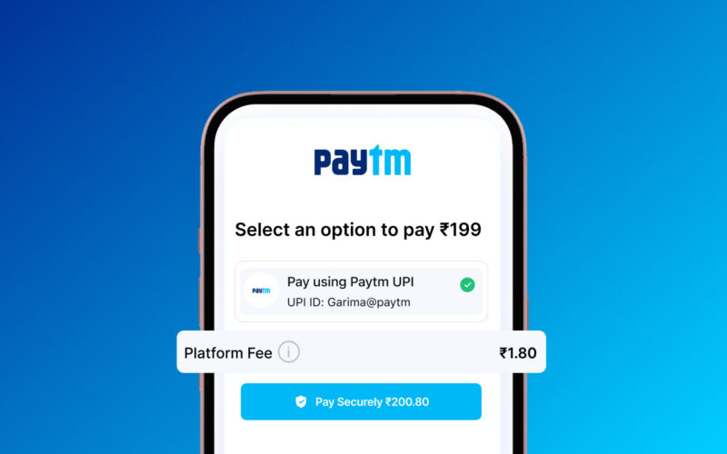Platform Fee in Paytm
